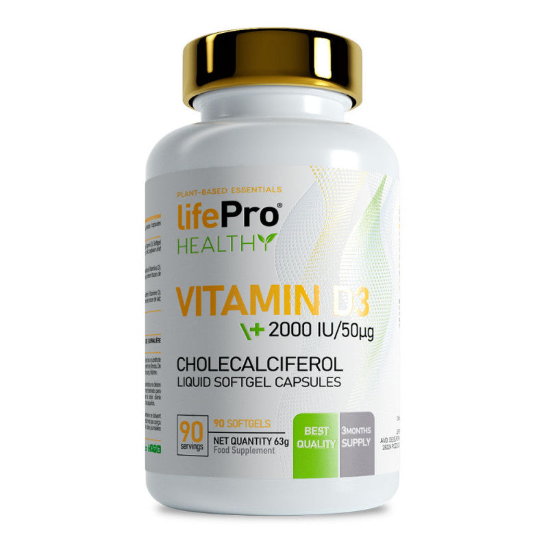 Life Pro Vitamin D3 2000ui 90 Softgels